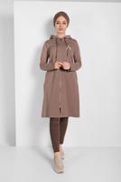 Vêtements hijab VISON VESTE ZIPPÉE À CAPUCHE 65815 