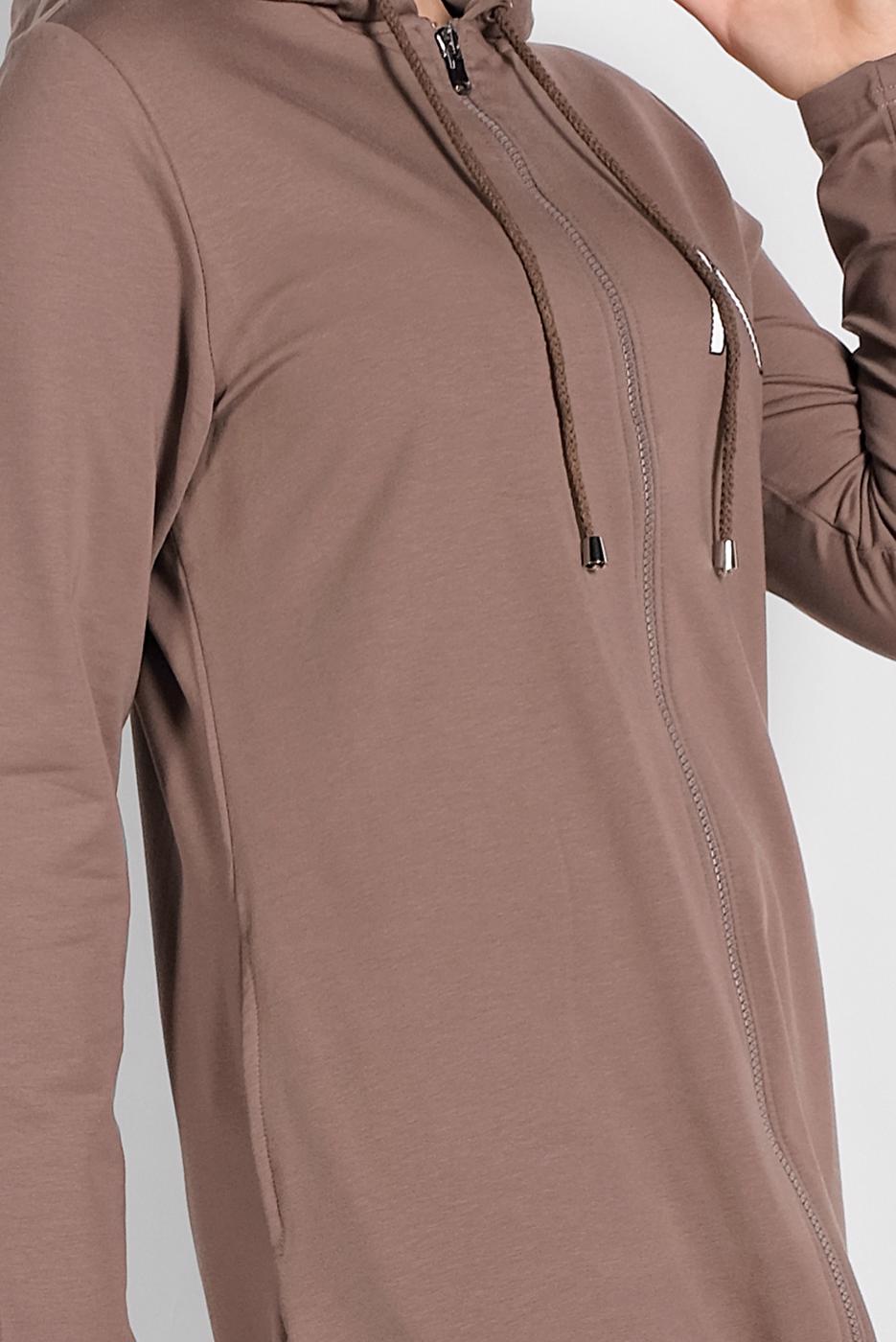 Vêtements hijab VISON VESTE ZIPPÉE À CAPUCHE 65815 