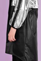 Tesettür giyim SİYAH HOLOGRAM DETAYLI FERMUARLI CEKET 0352