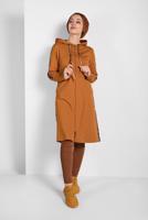 Vêtements hijab ORANGE VESTE SPORT ZIPPÉE À CAPUCHE 0929 