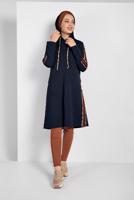 Vêtements hijab BLEU MARINE VESTE SPORT ZIPPÉE À CAPUCHE 0929 