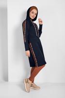 Vêtements hijab BLEU MARINE VESTE SPORT ZIPPÉE À CAPUCHE 0929 