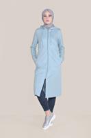 Tesettür giyim MAVİ ALVİNA FİLE DETAYLI GİY ÇIK 40666