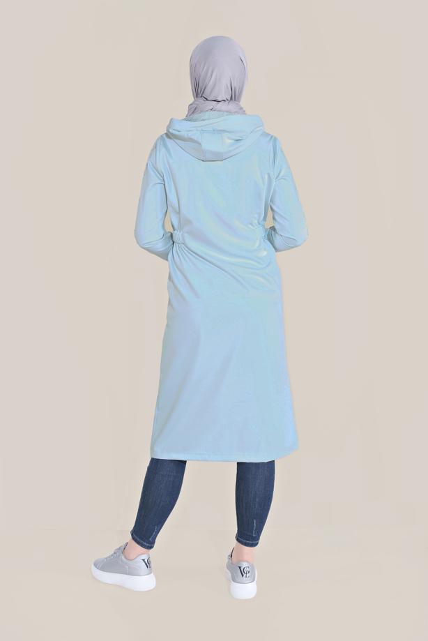 Vêtements hijab BLEU ALVİNA VESTE EN MAILLE 40666 - TRENDTESETTÜR