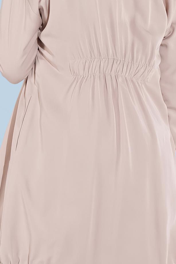 Vêtements hijab BEIGE ALVINA VESTE TAILLE À SMOCKS 4972  - TRENDTESETTÜR