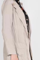 Tesettür giyim BEJ BELDEN BÜZGÜLÜ CEPLİ GİYÇIK 5275