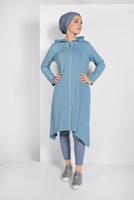 Hijab clothing BLUE ZIPPED SPORT JACKET 5329 
