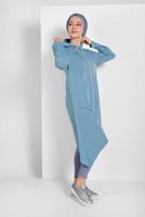 Hijab clothing BLUE ZIPPED SPORT JACKET 5329 