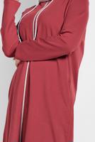 Vêtements hijab BRUN VESTE SPORT ZIPPÉE 5329