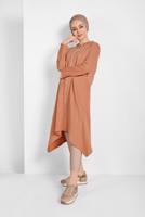 Tesettür giyim KAHVE FERMUARLI EŞOFMAN CEKET 5329