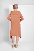 Tesettür giyim KAHVE FERMUARLI EŞOFMAN CEKET 5329