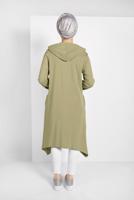 Hijab clothing GREEN ZIPPED SPORT JACKET 5329 