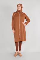 Vêtements hijab TABA VESTE SPORT ZIPPÉE À CAPUCHE 6036 