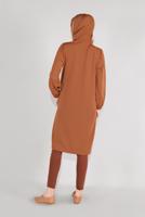 Vêtements hijab TABA VESTE SPORT ZIPPÉE À CAPUCHE 6036 