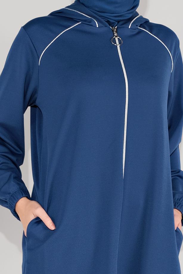 Tesettür giyim LACİVERT 6036 CEKET - TRENDTESETTÜR