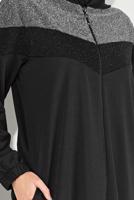 Tesettür giyim SİYAH FERMUARLI EŞOFMAN CEKET 8136