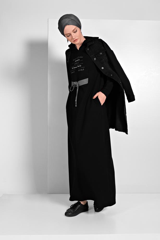 Vêtements hijab  FRINGED-HEM DENIM JACKET 8160 - TRENDTESETTÜR