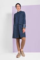 Hijab clothing BLUE DENIM JACKET 9304