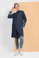 Hijab clothing BLUE DENIM JACKET 9304