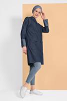 Hijab clothing BLUE DENIM JACKET 9304