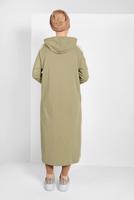 Tesettür giyim YEŞİL ŞERİT DETAYLI KAPÜŞONLU EŞOFMAN CEKET 9419