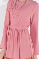 Vêtements hijab POUDRE ROBE COLORÉE À VOLANTS 0851 