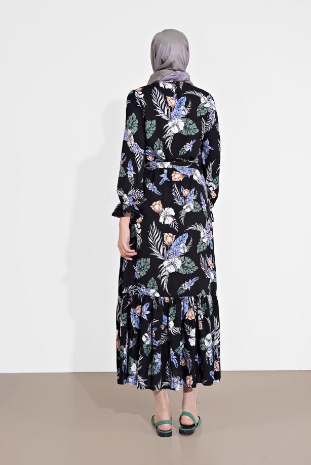 Vêtements hijab  FLORAL PATTERNED DRESS 2003  - TRENDTESETTÜR