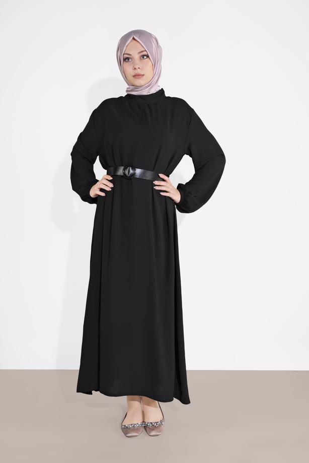 Vêtements hijab  BELTED DRESS 6951 - TRENDTESETTÜR