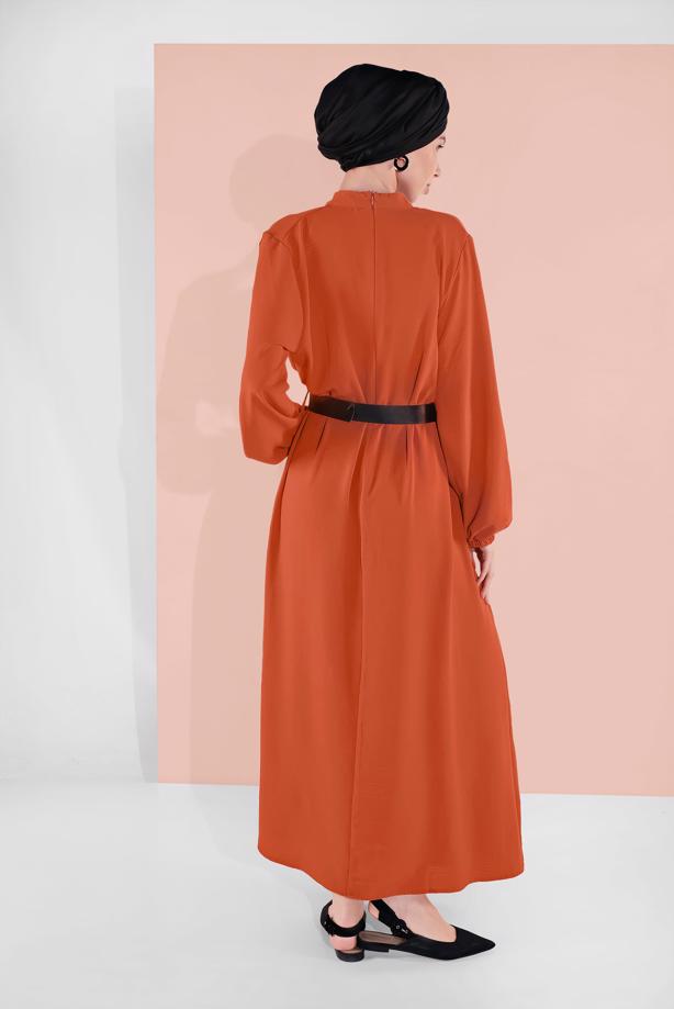 Vêtements hijab  BELTED DRESS 6951 - TRENDTESETTÜR