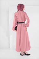 Vêtements hijab POUDRE ROBE AVEC CEINTURE 6951 