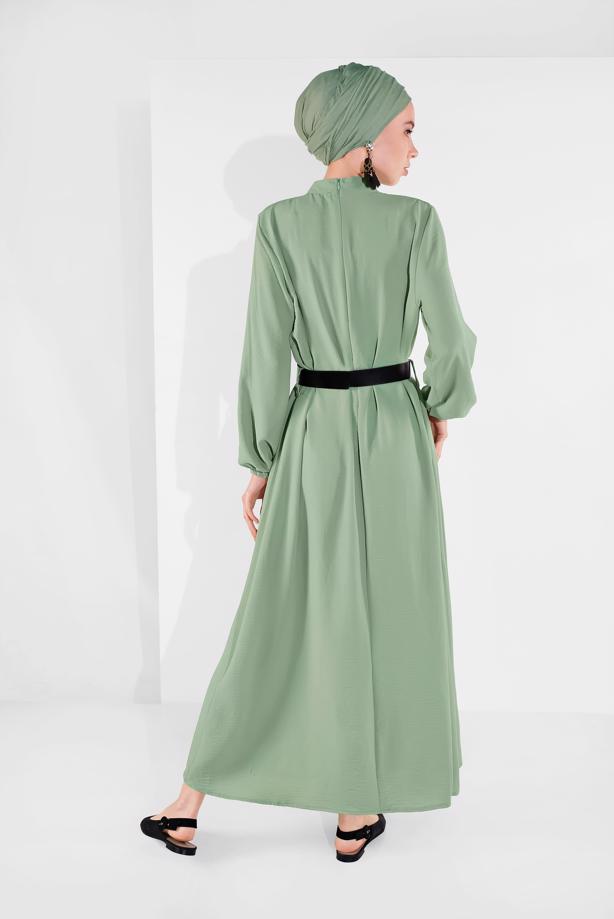 Vêtements hijab  BELTED DRESS 6951 - TRENDTESETTÜR