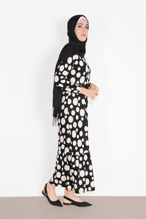 Vêtements hijab  POLKADOT DRESS 7030  - TRENDTESETTÜR