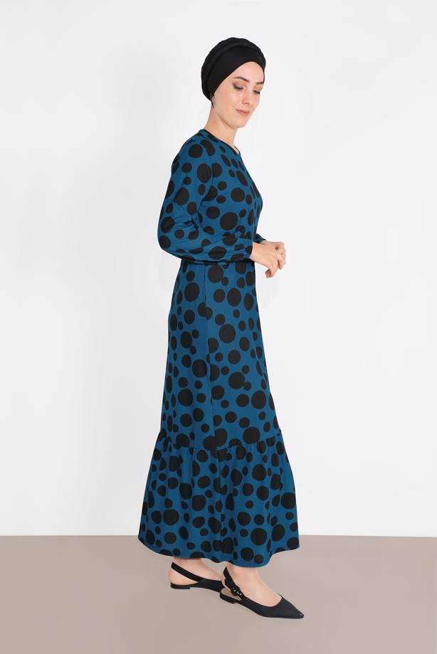 Vêtements hijab  POLKADOT DRESS 7030  - TRENDTESETTÜR