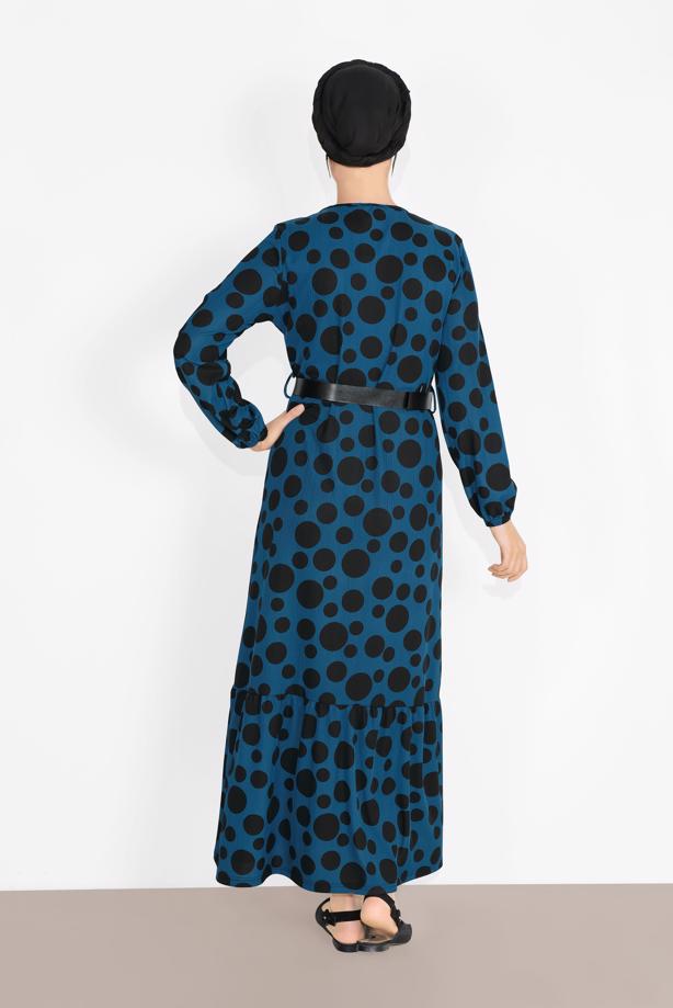 Vêtements hijab  POLKADOT DRESS 7030  - TRENDTESETTÜR