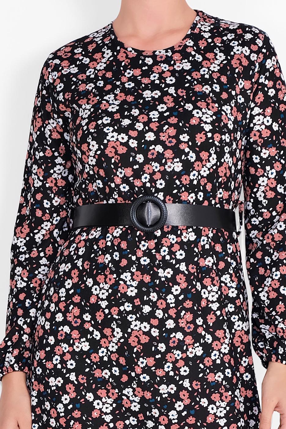 Vêtements hijab POUDRE ROBE EN COTON IMPRIMÉE FLEURI 8030