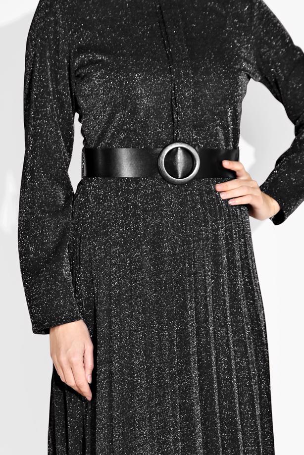 Vêtements hijab  PLEATED SPARKLY DRESS 8804 - TRENDTESETTÜR