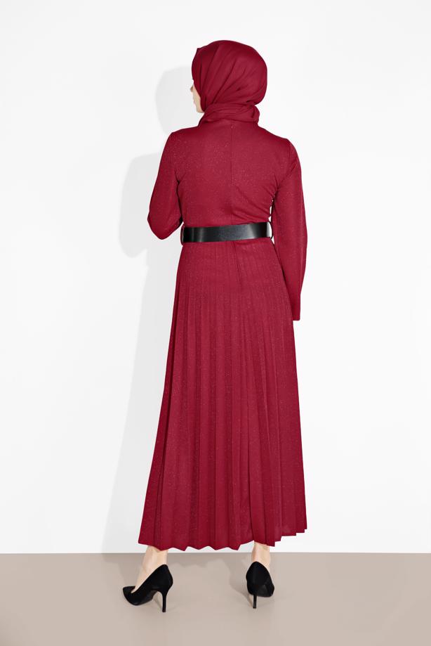 Vêtements hijab  PLEATED SPARKLY DRESS 8804 - TRENDTESETTÜR