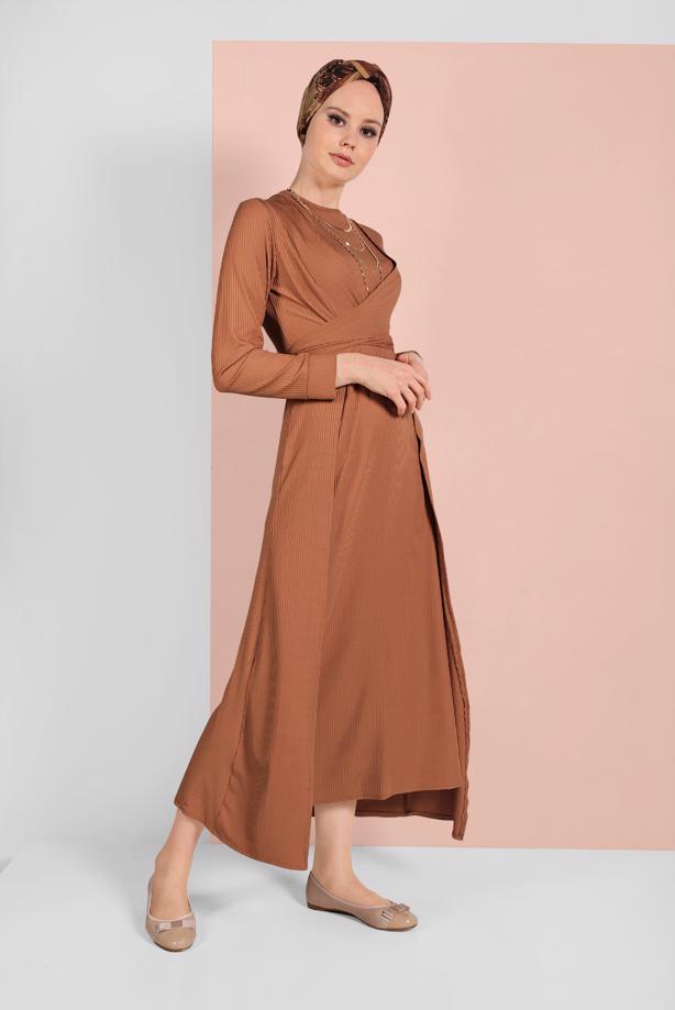 Tesettür giyim  ELBİSELİ TAKIM 9115 - TRENDTESETTÜR