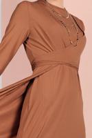 Vêtements hijab TABA ROBE TAILLE-NOUÉE 9115 