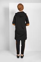 Tesettür giyim SİYAH ŞERİTLİ İKİLİ PANTOLONLU EŞOFMAN TAKIMI 07104