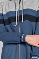 Tesettür giyim MAVİ FERMUARLI EŞOFMAN TAKIMI 25104