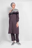 Tesettür giyim YEŞİL FERMUARLI EŞOFMAN TAKIMI 25104