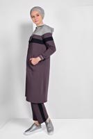 Tesettür giyim YEŞİL FERMUARLI EŞOFMAN TAKIMI 25104