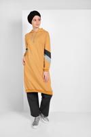 Tesettür giyim YEŞİL KAPÜŞONLU EŞOFMAN TAKIMI 46104