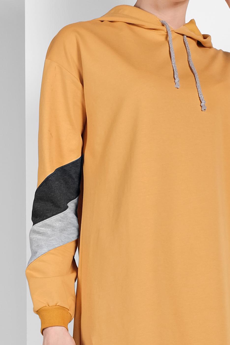 Tesettür giyim YEŞİL KAPÜŞONLU EŞOFMAN TAKIMI 46104