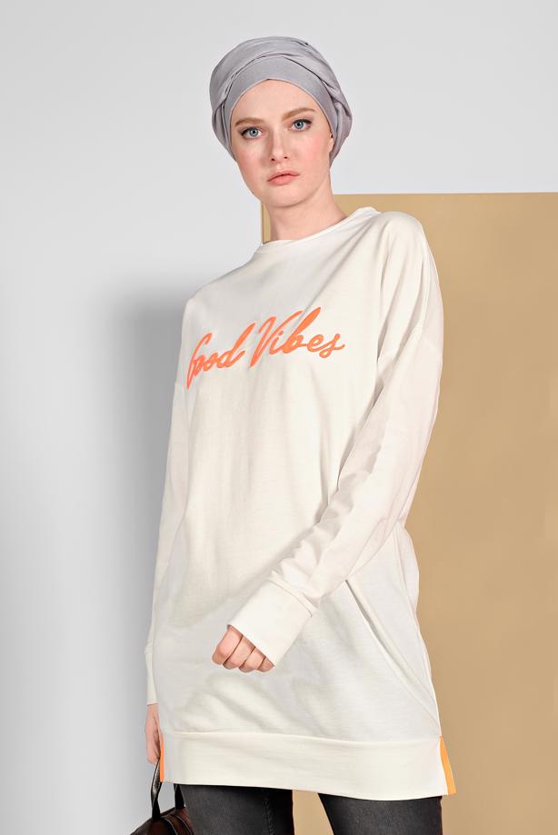 Hijab clothing  PRINTED SWEATSHIRT 008 - TRENDTESETTÜR