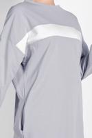 Tesettür giyim GRİ ÇİZGİLİ EŞOFMAN TAKIM 138