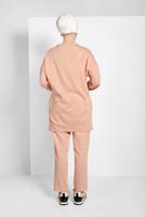 Tesettür giyim PUDRA ÇİZGİLİ EŞOFMAN TAKIM 138