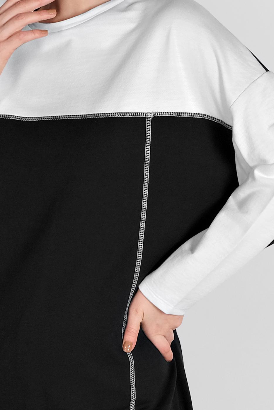 Tesettür giyim BEYAZ  İKİ RENKLİ EŞOFMAN TAKIM 238