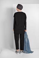 Tesettür giyim GRİ  İKİ RENKLİ EŞOFMAN TAKIM 238